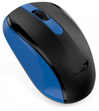 Genius NX-8008S, Myš, bezdrátová, optická, 1200dpi, 3 tlačítka, USB, modro-černá