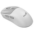 Genius NX-8260S BT, Myš, bezdrátová, optická, 2400DPI, 6 tlačítek, tichá, dobíjecí, Copilot,Bluetooth + 2,4GHz,bílo-šedá