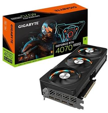 GIGABYTE VGA NVIDIA GeForce RTX 4070 SUPER GAMING OC 12G, 12G GDDR6X, 3xDP, 1xHDMI