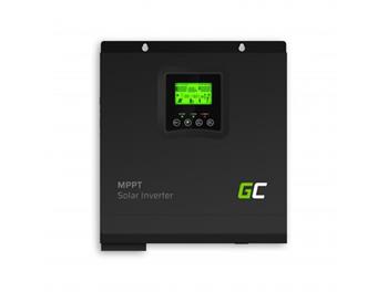 Green Cell Solární invertor Off Grid Inverter s MPPT solární nabíječkou 24VDC 230VAC 3000VA / 3000W čistá sinusovka