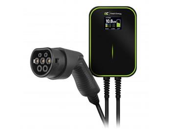 Green Cell Wallbox EV PowerBox 22kW charger with Type 2 cable (6m) for charging electric cars and Plug-In hybrids