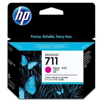 HP Ink Cartridge 711/Magenta/3x29m/3-Pack