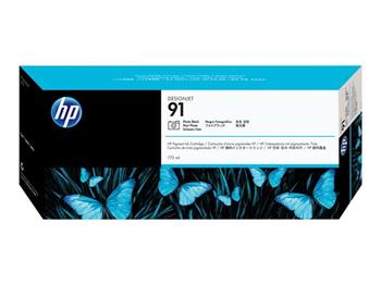 HP Ink Cartridge No. 91/Photo Black/775ml