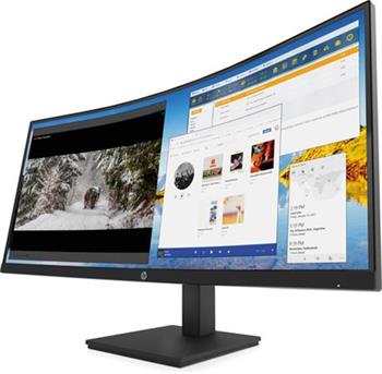 HP LCD M34d Curved 34"/3440x1440 VA WQHD AG/21:9/1000:1/250cd/5ms/1xHDMI/1xDP/4x USB 3.0/Silver-black