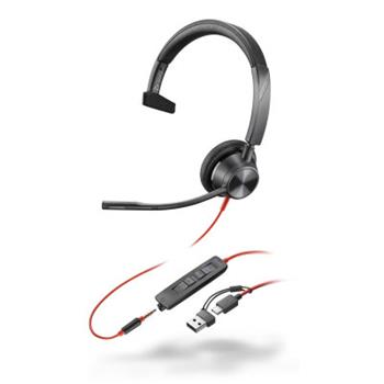 HP Poly BW 3310 Mono -M USB-C HS +USB-C/A