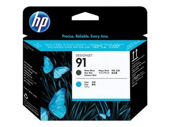 HP Printhead 91/Matte Black and Cyan