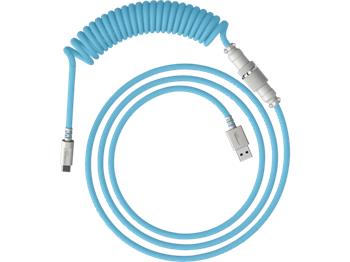 HyperX USB-C spirálový kabel světle modro-bílý