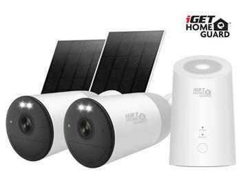 iGET HOMEGUARD HGWNK108402S - Wire-free 2K NVR 10CH + 2x bateriová kamera
