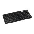 Kensington duální kompaktní klávesnice pro více zařízení, Bezdrátová USB + Bluetooth, UK layout - Černá