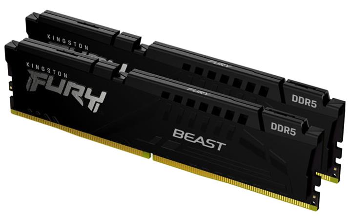 KINGSTON 128GB 5600MT/s DDR5 CL36 DIMM (Kit of 2) FURY Beast Black