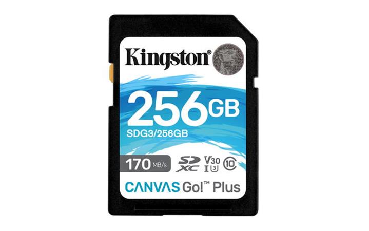 KINGSTON 256GB SDXC Canvas Go Plus Gen4 200MB/s C10 UHS-I U3 V30
