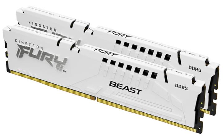 KINGSTON 32GB 6400MT/s DDR5 CL32 DIMM (Kit of 2) FURY Beast White EXPO