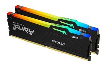 KINGSTON 32GB 6800MT/s DDR5 CL34 DIMM (Kit of 2) FURY Beast RGB EXPO