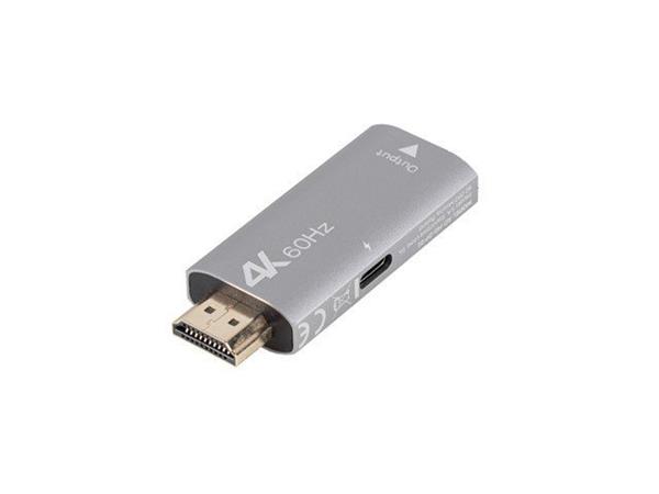 LANBERG ADAPTÉR HDMI(M)-&gt;DISPLAYPORT(F) 4K STŘÍBRNÝ