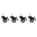 LANBERG CASTORS X4 WITH THREAD AND BRAKE FOR WALL MOUNTING 19" CABINETS