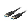 LANBERG KABEL HDMI M/M V2.1 10M OPTICKÝ ČERNÝ AOC