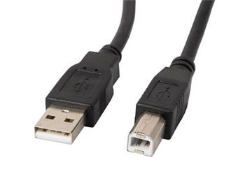 LANBERG KABEL USB-A(M)->USB-B(M) 2.0 1,8 M ČERNÝ