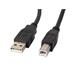 LANBERG KABEL USB-A(M)->USB-B(M) 2.0 1,8 M ČERNÝ