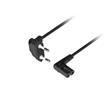 LANBERG NAPÁJECÍ KABEL EURO (RÁDIO) CEE 7/16->IEC 320 C7 1,8M ÚHEL VDE ČERNÝ