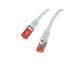 LANBERG Patch kabel CAT 6 S-FTP, AWG 26/7, LSZH, měď, šedý, 0,5m