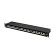LANBERG PATCH PANEL 24 PORTŮ 1U 19" CAT.6A FTP STÍNĚNÝ ČERNÝ