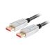 LANBERG připojovací kabel DisplayPort 1.4 M/M, 8K@60Hz, 5K@120Hz, délka 1,8m, černý, se západkou, zlacené konektory