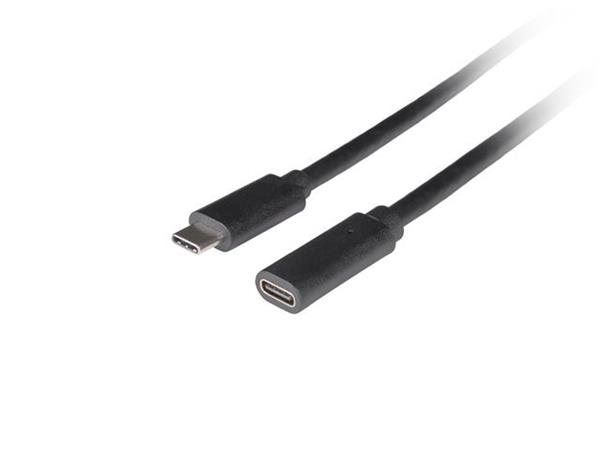 LANBERG PRODLUŽOVACÍ KABEL USB-C M/F 3.1 1,5 M ČERNÝ