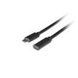 LANBERG PRODLUŽOVACÍ KABEL USB-C M/F 3.1 1,5 M ČERNÝ