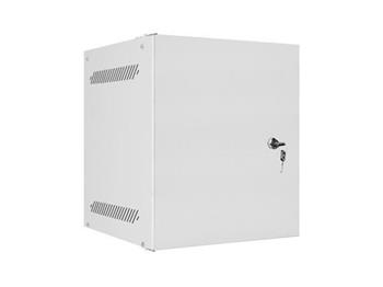 LANBERG RACKOVÁ SKŘÍŇ 10" PRO MONTÁŽ NA STĚNU 6U/280X310 PRO VLASTNÍ MONTÁŽ S KOVOVÝMI DVEŘMI ŠEDÁ (PLOCHÉ BALENÍ)