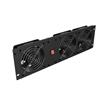 LANBERG VERTIKÁLNÍ VENTILAČNÍ PANEL 19" 3U PRO RACK TŘI VENTILÁTORY 230V ČERNÝ