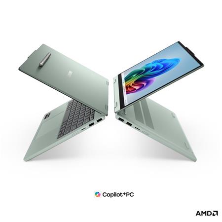 Lenovo IdeaPad 5 2-in-1 RyzenAI 7 445/Copilot+/16GB/SSD 512GB/14"/WUXGA/OLED/touch/600nitů/60Hz/Pero/WIN11 Home/zelená