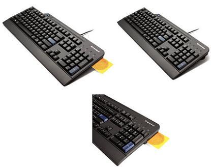 Lenovo klávesnice USB Black Preferred Smartcard reader gen2-CZ