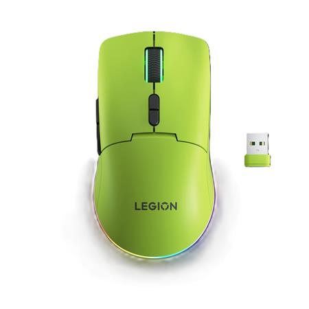 Lenovo Legion M220 Wireless RGB Gaming Mouse - herní myš s RGB podsvícením , třemi režimy připojení, v zelené barvě