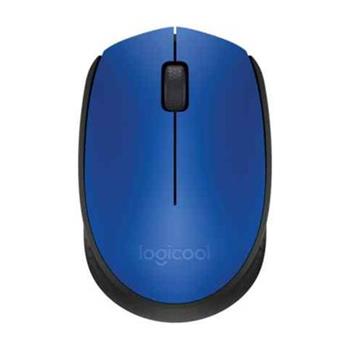 Logitech myš Wireless Mouse M171, optická, 2 tlačítka, modrá, 1000dpi