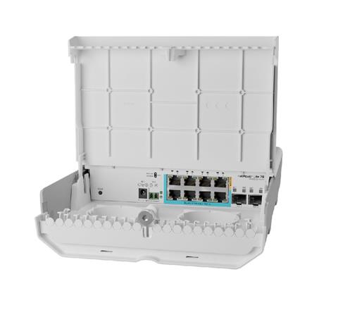 MikroTik CSS610-1Gi-7R-2S+OUT - netPower Lite 7R reverzní PoE switch