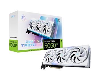 MSI GeForce RTX 5060 Ti TRIO WHITE/Gaming/OC/16GB/GDDR7
