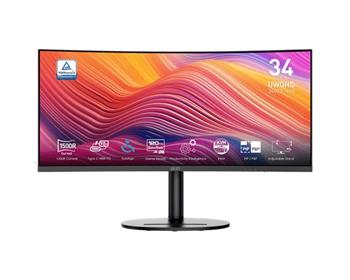 MSI monitor Modern MD342CQP, 34" VA zakřivený /3440x1440 (UWQHD)/120Hz/1ms/2 x