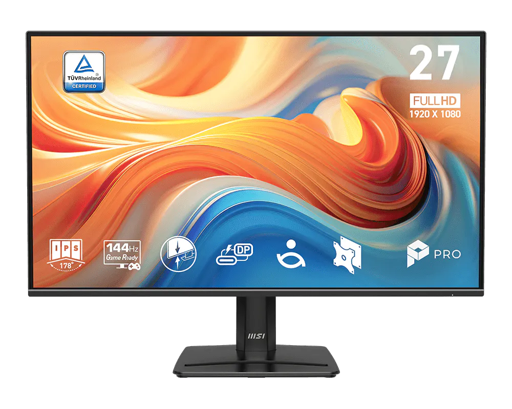 MSI monitor PRO MP272 E14C, 27"/FHD/IPS ,144Hz/1ms/HDMI/USB-C/černá