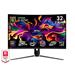 MSI MPG 321CURX QD-OLED gaming monitor 31,5" QD-OLED zakřivený/UHD/240Hz/0,03ms/2xHDMI/DP/USB-A,B,C/Výšk.nast/černá