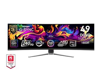 MSI MPG 491CQPX QD-OLED Gaming monitor 49" QD-OLED zakřivený/5120x1440(DQHD)/240