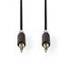 Nedis CABW22000AT50 - Stereofonní Audio Kabel | 3,5mm Zástrčka - 3,5mm Zástrčka | 5 m | Antracit