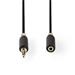 Nedis CABW22050AT30 - Stereofonní Audio Kabel | 3,5mm Zástrčka - 3,5mm Zásuvka | 3 m | Antracit