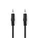 Nedis CAGB22000BK50 - Stereofonní Audio Kabel | 3,5mm Zástrčka - 3,5mm Zástrčka | 5 m | Černá barva