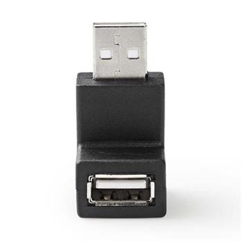 Nedis CCGB60930BK - USB 2.0 Adaptér | USB-A Zástrčka | USB-A Zásuvka | Černá barva