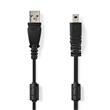 Nedis CCGL60810BK20 - USB Kabel | USB 2.0 | USB-A Zástrčka | UC-E6 8-Pins Zástrčka | 2.00 m | Kulatý | PVC | Černá