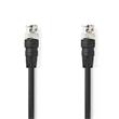 Nedis CVGL01000BK10 - Video kabel BNC | BNC Zástrčka - BNC Zástrčka | 1 m | Černá