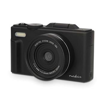 Nedis PCAM2570BK - Digitální Fotoaparát | Flip Screen | 75 MPixel | 5K@15fps | 16 MP | Černá