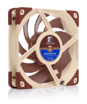 Noctua NF-A12x25 5V, 120x120x15 mm, 4-pin, 1850 RPM