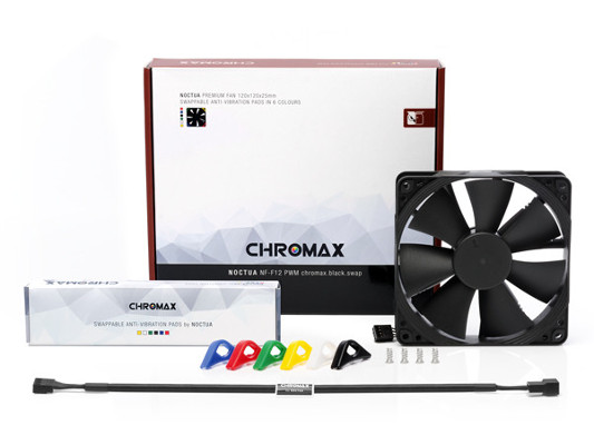 Noctua NF-F12 PWM chromax.black.swap, 120x120x25 mm