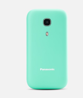 Panasonic KX-TU400EXG mobilní telefon pro seniory - barevný displej 2,4", fotoaparát, véčko, zelený